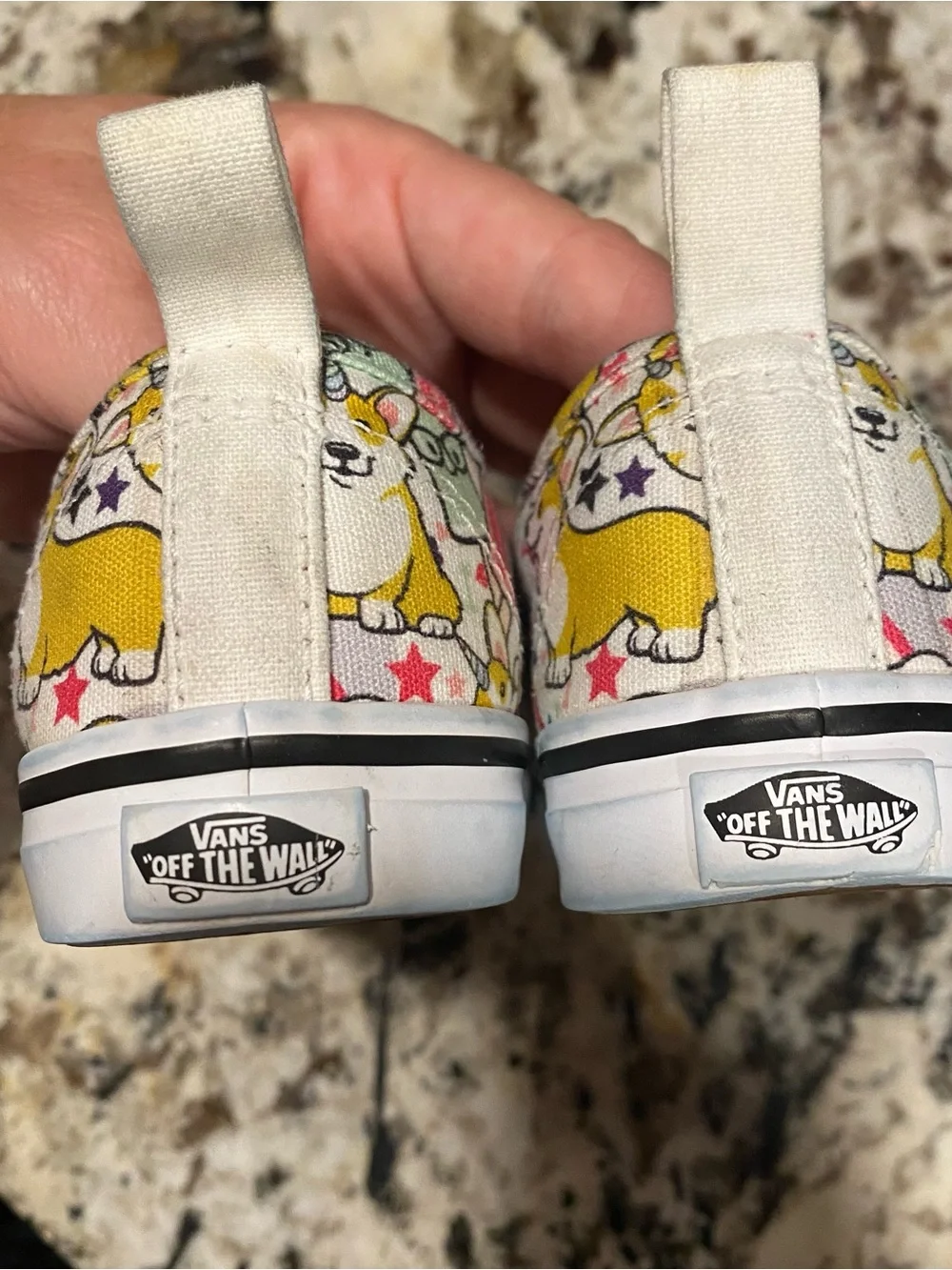 VANS Uni-Corgi Dog Print- size 10 toddler